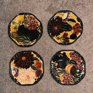 Rare! Vintage Raymond Waites Certified International Renaissance Dessert Plates!